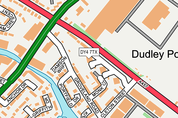DY4 7TX map - OS OpenMap – Local (Ordnance Survey)