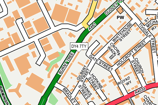 DY4 7TY map - OS OpenMap – Local (Ordnance Survey)
