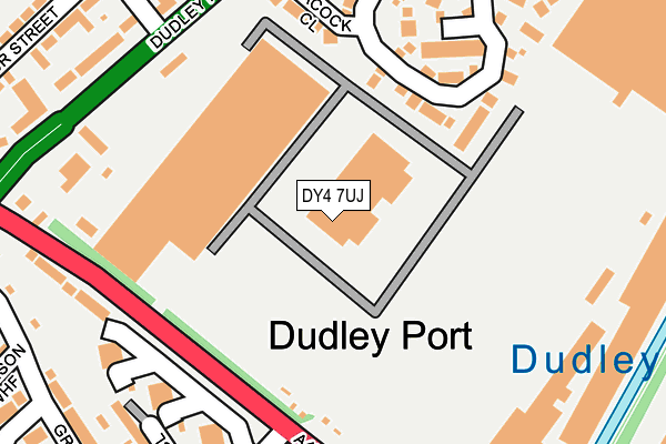 DY4 7UJ map - OS OpenMap – Local (Ordnance Survey)