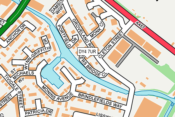 DY4 7UR map - OS OpenMap – Local (Ordnance Survey)