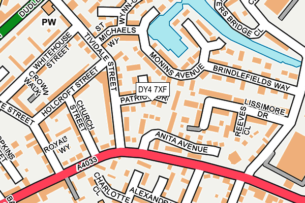 DY4 7XF map - OS OpenMap – Local (Ordnance Survey)