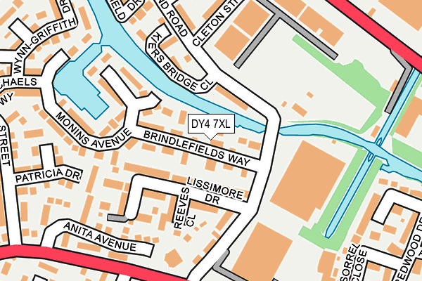 DY4 7XL map - OS OpenMap – Local (Ordnance Survey)