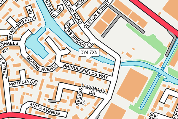 DY4 7XN map - OS OpenMap – Local (Ordnance Survey)