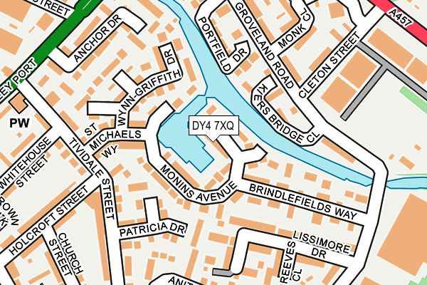 DY4 7XQ map - OS OpenMap – Local (Ordnance Survey)