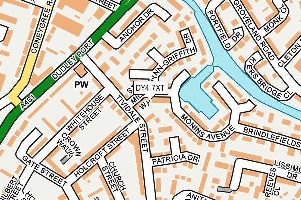 DY4 7XT map - OS OpenMap – Local (Ordnance Survey)