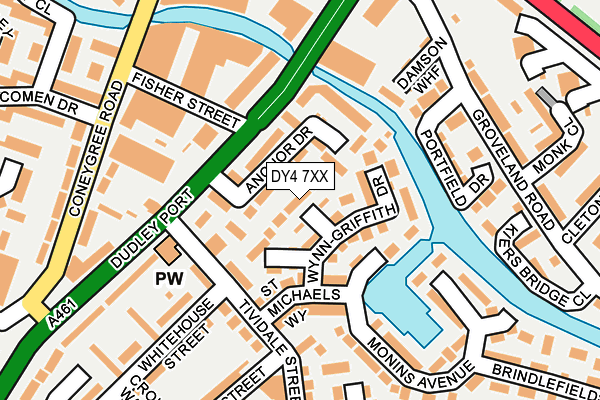 DY4 7XX map - OS OpenMap – Local (Ordnance Survey)