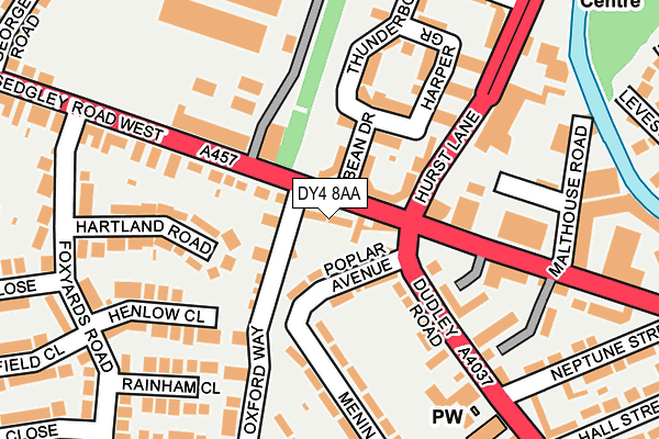 DY4 8AA map - OS OpenMap – Local (Ordnance Survey)