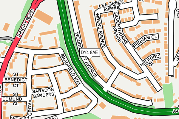 DY4 8AE map - OS OpenMap – Local (Ordnance Survey)