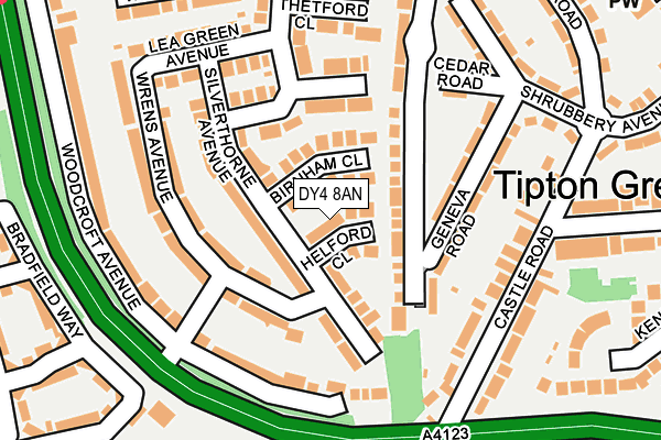 DY4 8AN map - OS OpenMap – Local (Ordnance Survey)