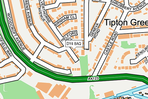 DY4 8AQ map - OS OpenMap – Local (Ordnance Survey)