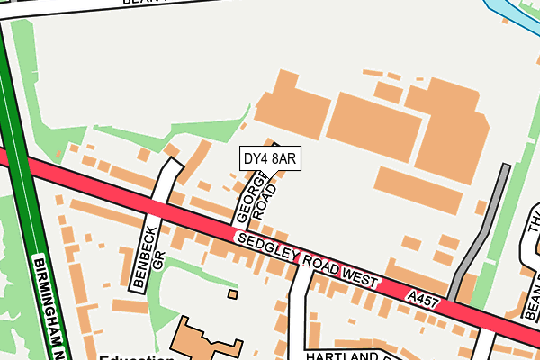 DY4 8AR map - OS OpenMap – Local (Ordnance Survey)