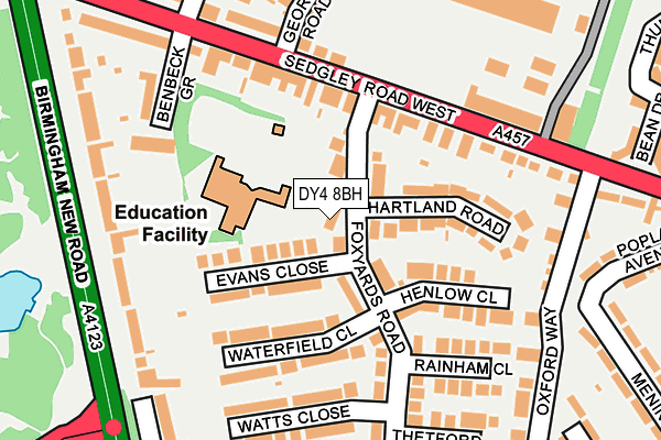 DY4 8BH map - OS OpenMap – Local (Ordnance Survey)