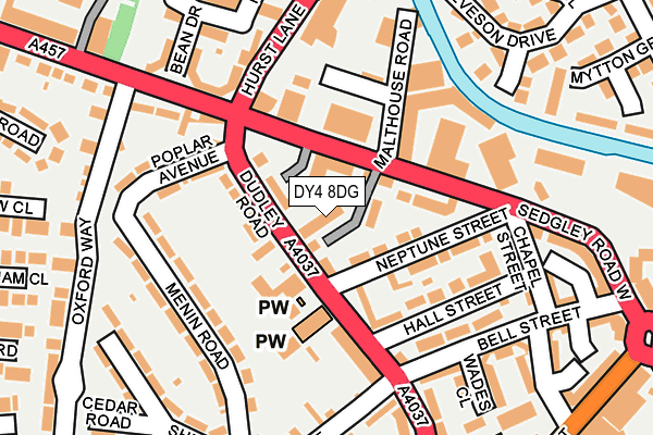 DY4 8DG map - OS OpenMap – Local (Ordnance Survey)