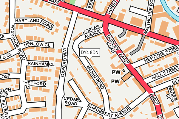 DY4 8DN map - OS OpenMap – Local (Ordnance Survey)