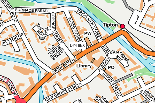 Map of TIPTON BALTI HOUSE LTD at local scale
