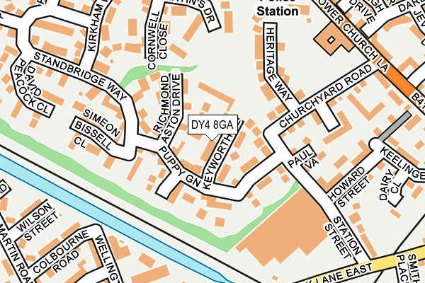 DY4 8GA map - OS OpenMap – Local (Ordnance Survey)