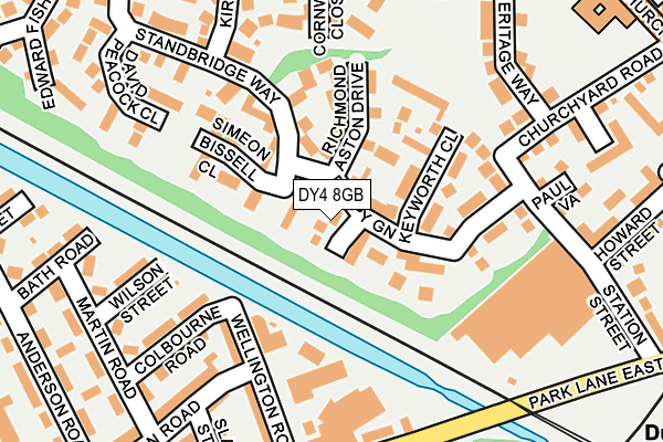DY4 8GB map - OS OpenMap – Local (Ordnance Survey)
