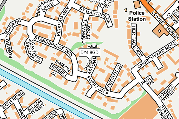 DY4 8GD map - OS OpenMap – Local (Ordnance Survey)