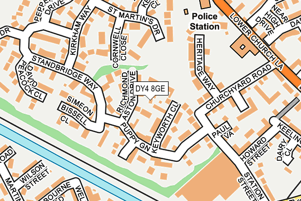 DY4 8GE map - OS OpenMap – Local (Ordnance Survey)