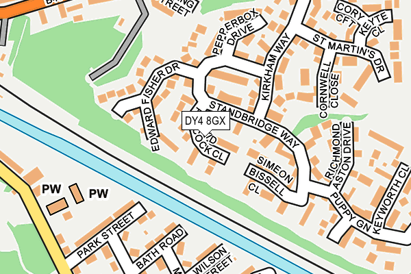 DY4 8GX map - OS OpenMap – Local (Ordnance Survey)