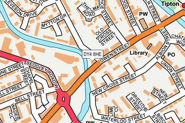 DY4 8HE map - OS OpenMap – Local (Ordnance Survey)