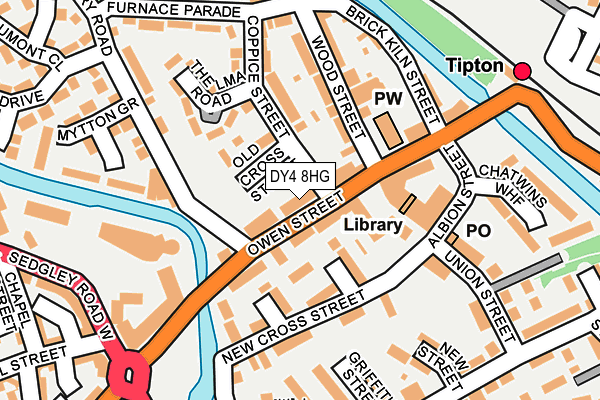 DY4 8HG map - OS OpenMap – Local (Ordnance Survey)