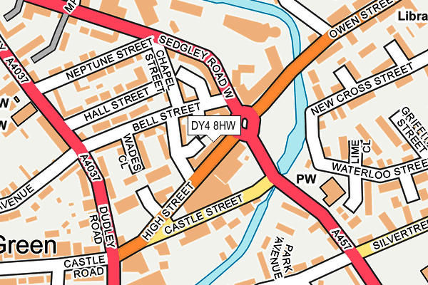 DY4 8HW map - OS OpenMap – Local (Ordnance Survey)