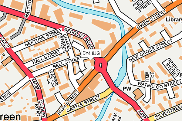 DY4 8JG map - OS OpenMap – Local (Ordnance Survey)