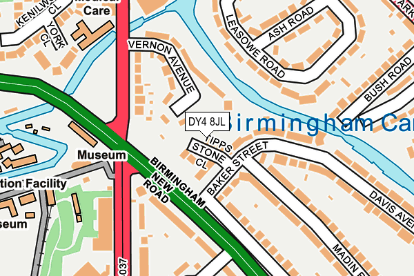 DY4 8JL map - OS OpenMap – Local (Ordnance Survey)