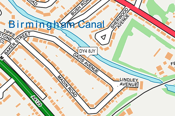 DY4 8JY map - OS OpenMap – Local (Ordnance Survey)