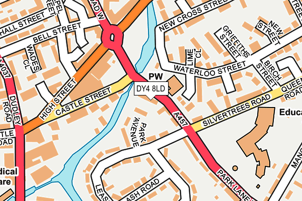 DY4 8LD map - OS OpenMap – Local (Ordnance Survey)