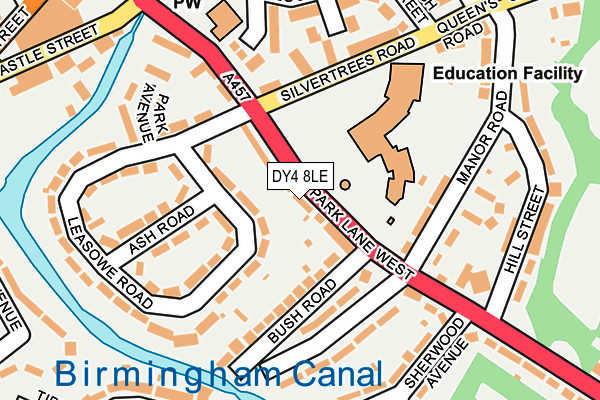 DY4 8LE map - OS OpenMap – Local (Ordnance Survey)