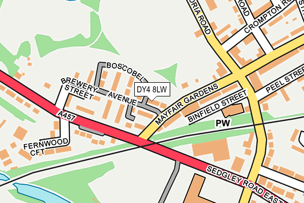DY4 8LW map - OS OpenMap – Local (Ordnance Survey)