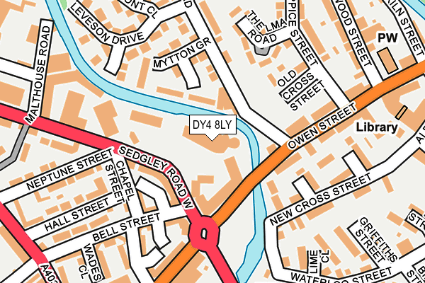 DY4 8LY map - OS OpenMap – Local (Ordnance Survey)