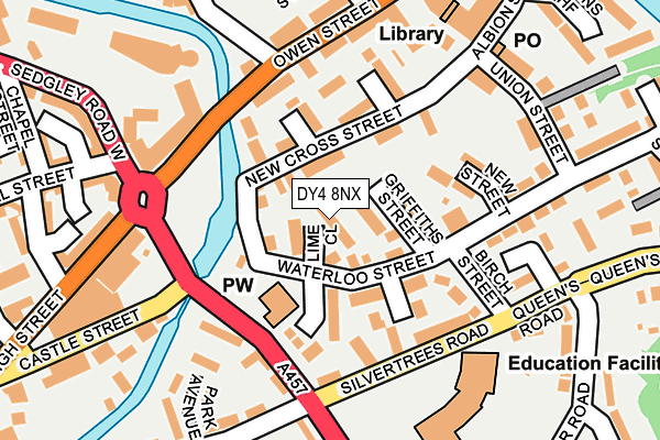 DY4 8NX map - OS OpenMap – Local (Ordnance Survey)