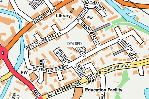 DY4 8PD map - OS OpenMap – Local (Ordnance Survey)
