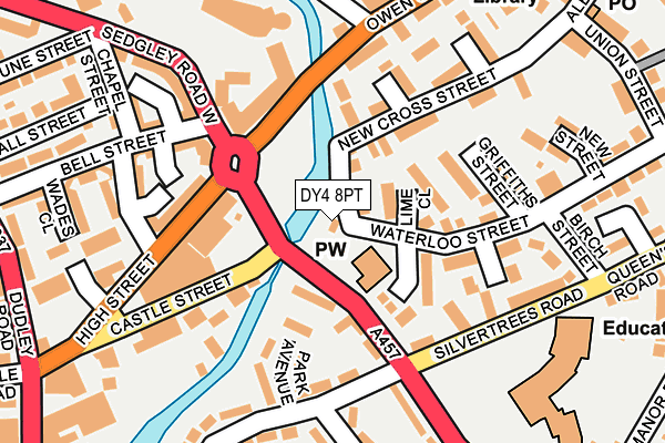 DY4 8PT map - OS OpenMap – Local (Ordnance Survey)