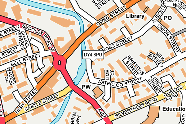 DY4 8PU map - OS OpenMap – Local (Ordnance Survey)