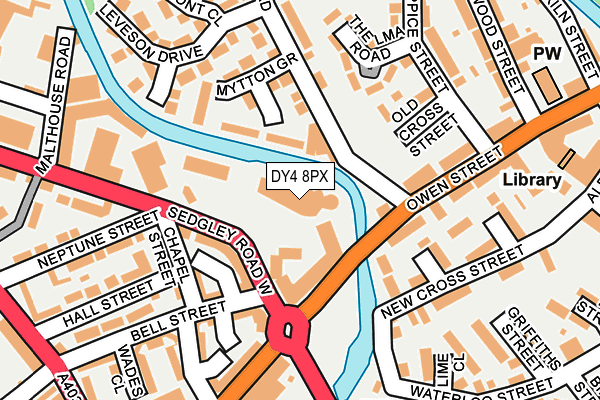 DY4 8PX map - OS OpenMap – Local (Ordnance Survey)