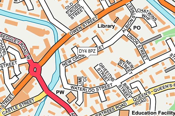 DY4 8PZ map - OS OpenMap – Local (Ordnance Survey)