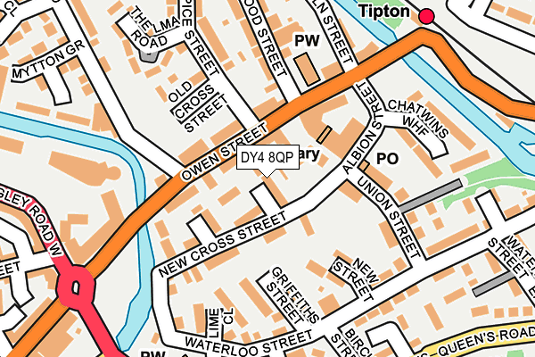 DY4 8QP map - OS OpenMap – Local (Ordnance Survey)