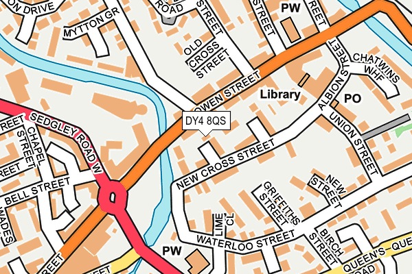 DY4 8QS map - OS OpenMap – Local (Ordnance Survey)