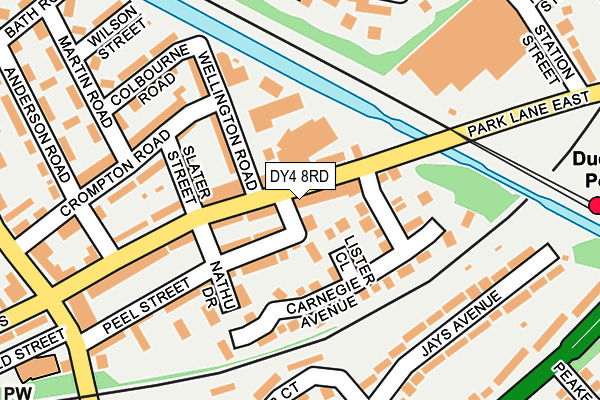 DY4 8RD map - OS OpenMap – Local (Ordnance Survey)