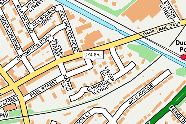 DY4 8RJ map - OS OpenMap – Local (Ordnance Survey)