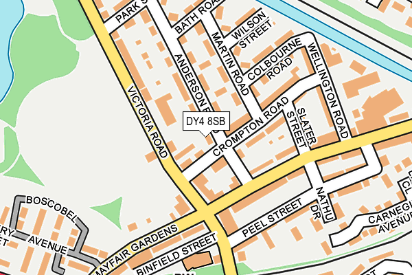 DY4 8SB map - OS OpenMap – Local (Ordnance Survey)