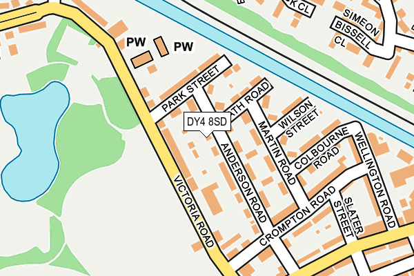 DY4 8SD map - OS OpenMap – Local (Ordnance Survey)