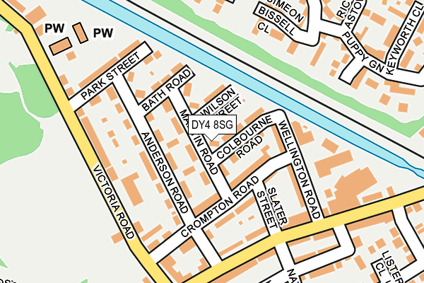 DY4 8SG map - OS OpenMap – Local (Ordnance Survey)