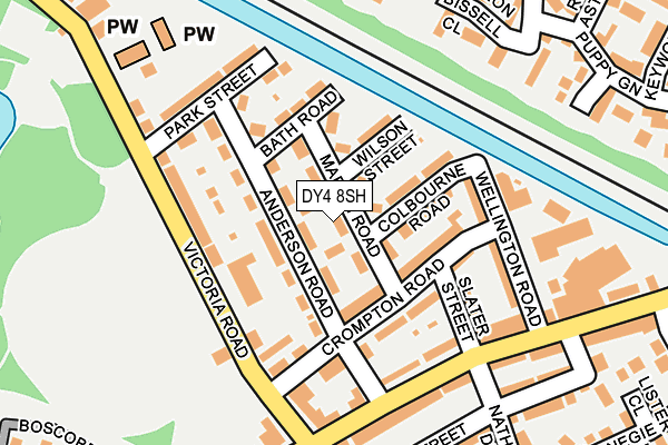 DY4 8SH map - OS OpenMap – Local (Ordnance Survey)