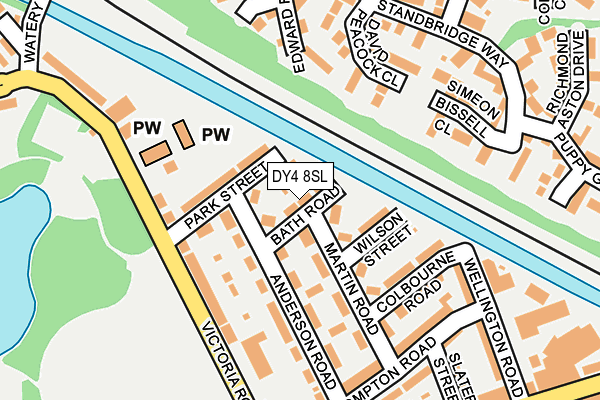 DY4 8SL map - OS OpenMap – Local (Ordnance Survey)