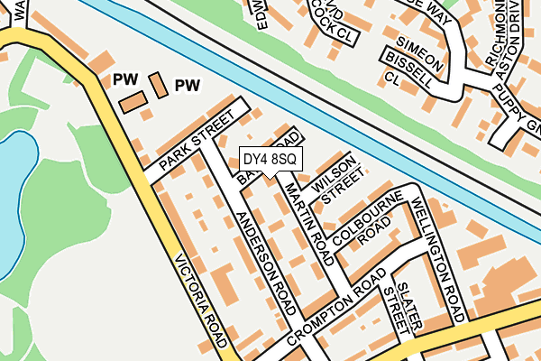 DY4 8SQ map - OS OpenMap – Local (Ordnance Survey)